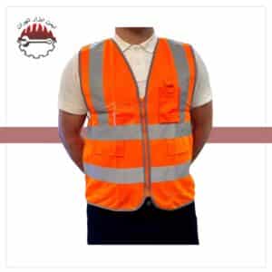 جلیقه ترافیکی AB نارنجی