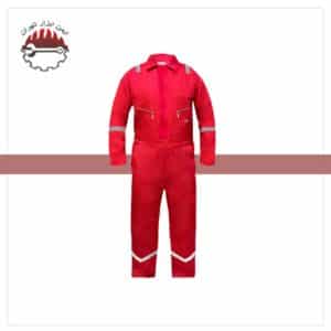 لباس کار یکسره جوشکاری آرگون قرمز