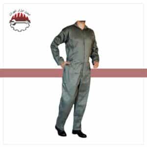 لباس کار یکسره خلبانی خاکستری