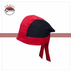 کلاه آشپزی ترکی قرمز مشکی