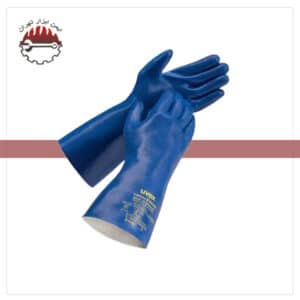 دستکش ایمنی ضد اسید و مواد شیمیایی یووکس مدل rubiflex S NB35B